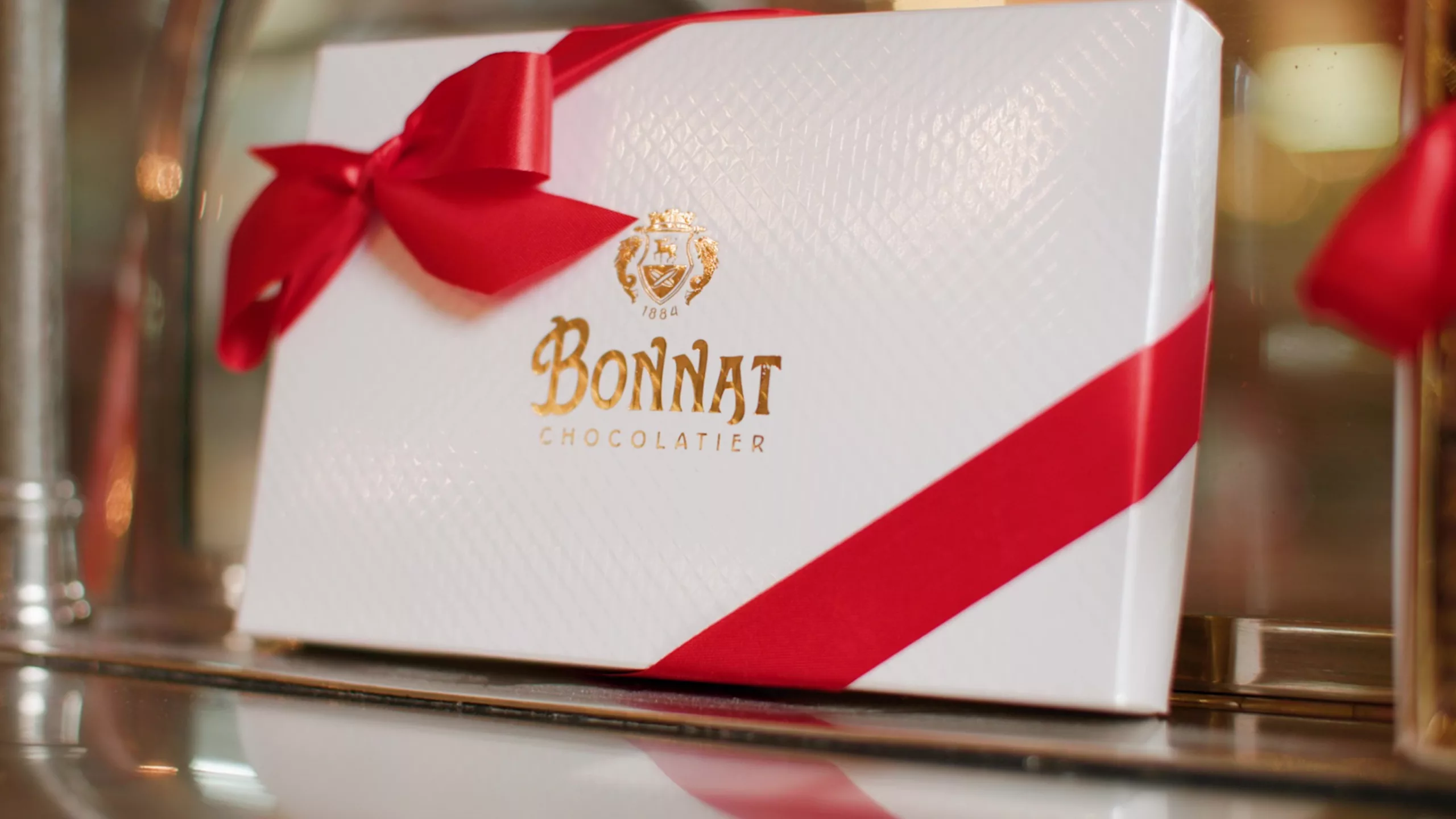 Boite de chocolats de la chocolaterie Bonnat à Voiron