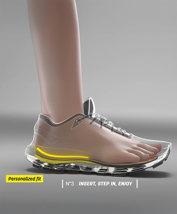 Sidas semelle personnalisée au client grâce à la custom live